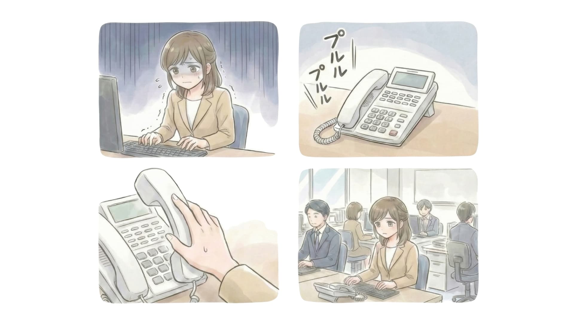 電話が鳴るたびに